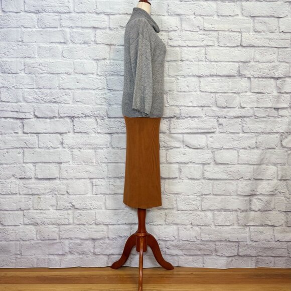 Alexia Admor Copper Ribbed Pencil Skirt - Picture 7 of 9